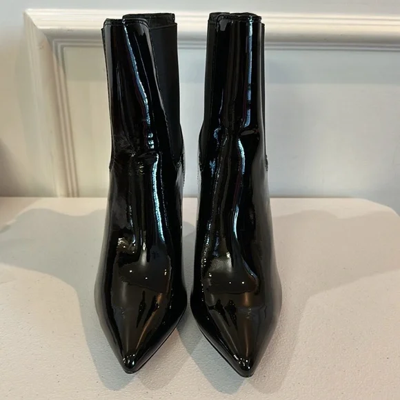 Women’s YSL Saint Laurent Opyum 110 Patent Leather Booties - Size 8 - Picture 4 of 8